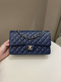 Chanel Classic Quilted Medium Double Flap Dark Navy Caviar