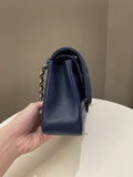 Chanel Classic Quilted Medium Double Flap Dark Navy Caviar
