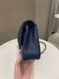 Chanel Classic Quilted Medium Double Flap Dark Navy Caviar