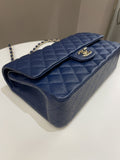 Chanel Classic Quilted Medium Double Flap Dark Navy Caviar