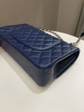Chanel Classic Quilted Medium Double Flap Dark Navy Caviar