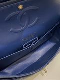 Chanel Classic Quilted Medium Double Flap Dark Navy Caviar