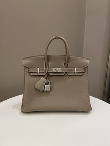 Hermes Birkin 25 Etoupe Togo