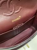 Chanel Vintage Classic Quilted Medium Double Flap Black Lambskin