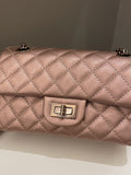 Chanel Classic 2.55 Quilted Mini Reissue Rose Gold Calfskin