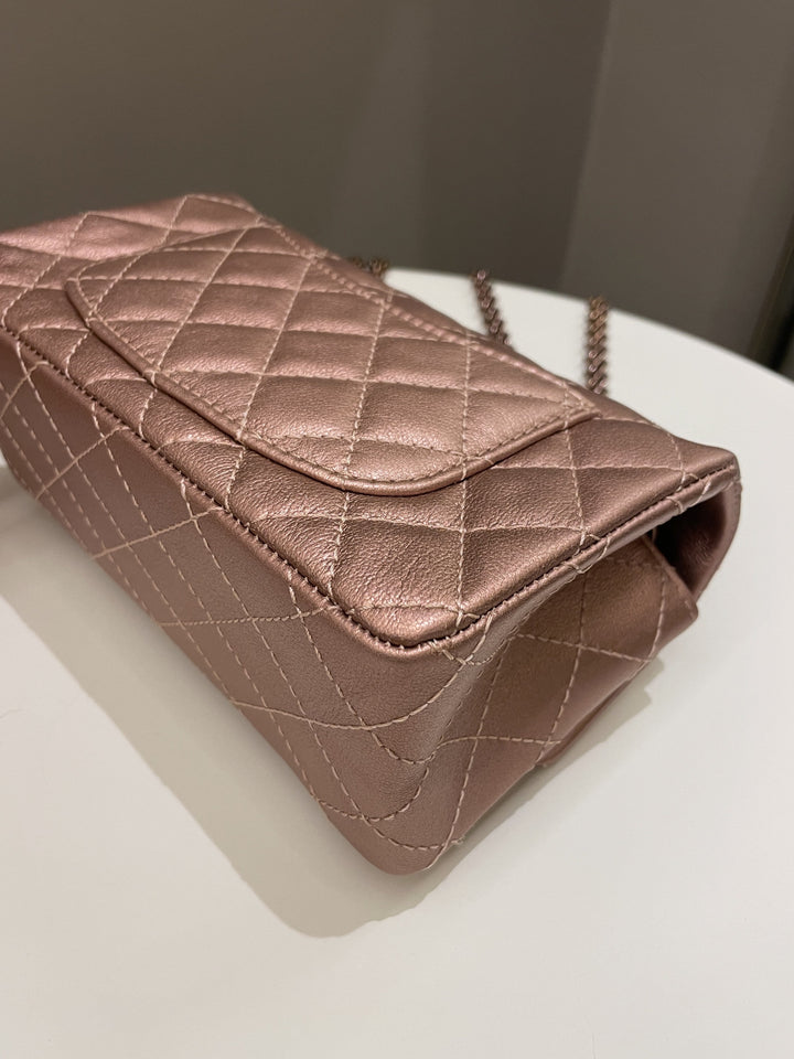 Chanel Classic 2.55 Quilted Mini Reissue Rose Gold Calfskin