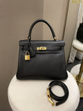 Hermes Kelly 25 Black Togo