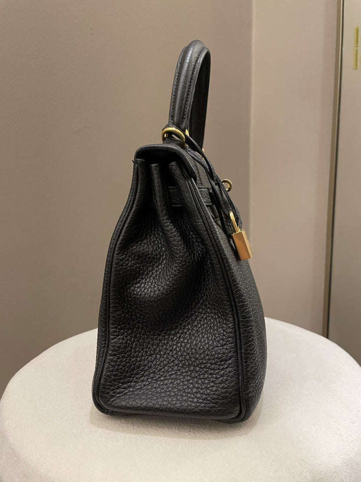 Hermes Kelly 25 Black Togo