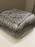 Chanel Camilla Graphic Embossed Bag Silver Patent