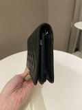 Chanel Quilted Boy Wallet On Chain Black Caviar