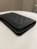 Chanel Quilted Boy Wallet On Chain Black Caviar