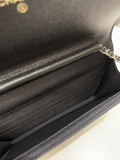 Chanel Quilted Boy Wallet On Chain Black Caviar
