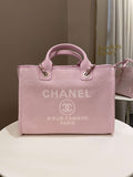 Chanel 22B Deauville Shopper Tote Sweet Pink