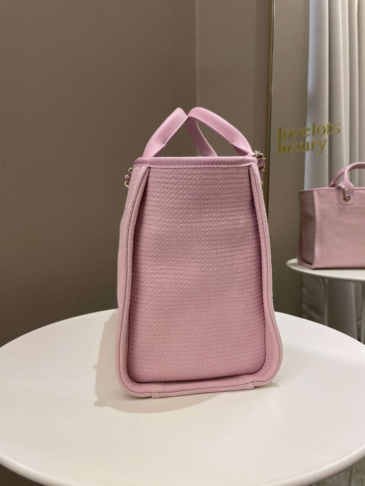 Chanel 22B Deauville Shopper Tote Sweet Pink