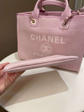 Chanel 22B Deauville Shopper Tote Sweet Pink