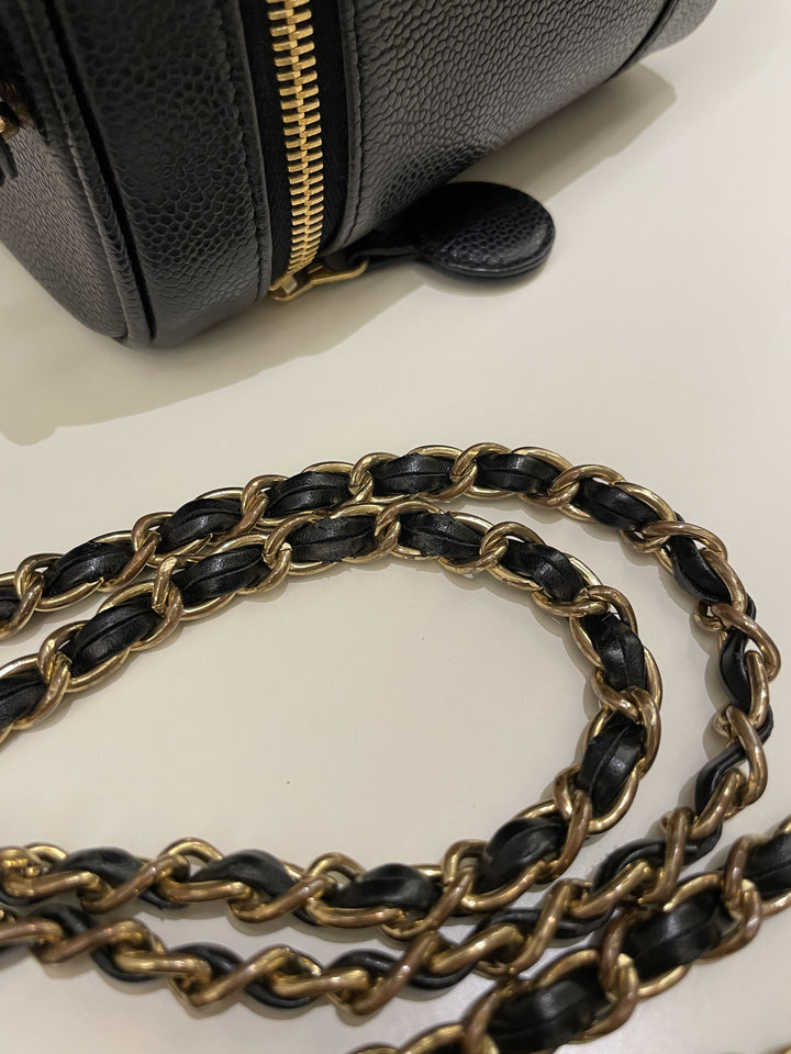Chanel Vintage Vanity Black Caviar