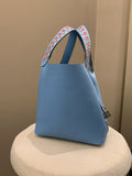 Hermes Picotin Tressage 18 Blue Nord Epsom