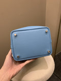 Hermes Picotin Tressage 18 Blue Nord Epsom