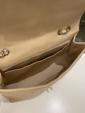 Chanel Classic Quilted Jumbo Single Flap Beige Caviar