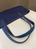 Hermes Double Sens Tote 45 Blue Sapphire / Blue Paradise Clemence