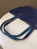 Hermes Double Sens Tote 45 Blue Sapphire / Blue Paradise Clemence