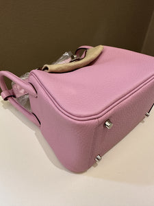 Hermes Mini Lindy Mauve Sylvestre Clemence