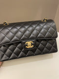 Chanel Classic Quilted Small Double Flap Black Caviar