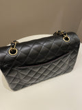 Chanel Classic Quilted Small Double Flap Black Caviar