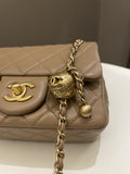 Chanel Pearl Crush Mini Square Dark Beige Lambskin