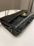 Chanel 2.55 225 Puzzle Reissue Double Flap Dark Blue Patent