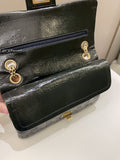 Chanel 2.55 225 Puzzle Reissue Double Flap Dark Blue Patent