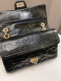 Chanel 2.55 225 Puzzle Reissue Double Flap Dark Blue Patent