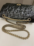 Chanel 2.55 225 Puzzle Reissue Double Flap Dark Blue Patent
