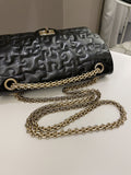 Chanel 2.55 225 Puzzle Reissue Double Flap Dark Blue Patent