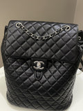 Chanel Quilted Urban Spirit Backpack Black Lambskin