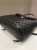 Chanel Quilted Urban Spirit Backpack Black Lambskin
