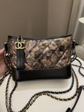 Chanel Gabrielle Hobo Bronze Metallic Calfskin