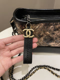 Chanel Gabrielle Hobo Bronze Metallic Calfskin