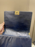 Chanel Quilted Boy Large Blue Age Calfskin