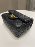 Chanel Pearl Crush Mini Square Black Lambskin