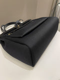 Hermes Herbag Zip 31 Black Canvas