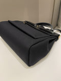 Hermes Herbag Zip 31 Black Canvas