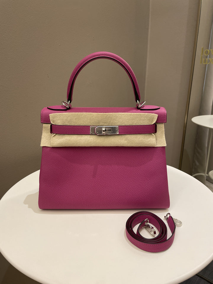 Hermes Kelly 28 Rose Pourpre Clemence