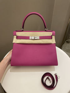 Hermes Kelly 28 Rose Pourpre Clemence