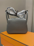 Hermes Mini Lindy Gris Meyer Clemence