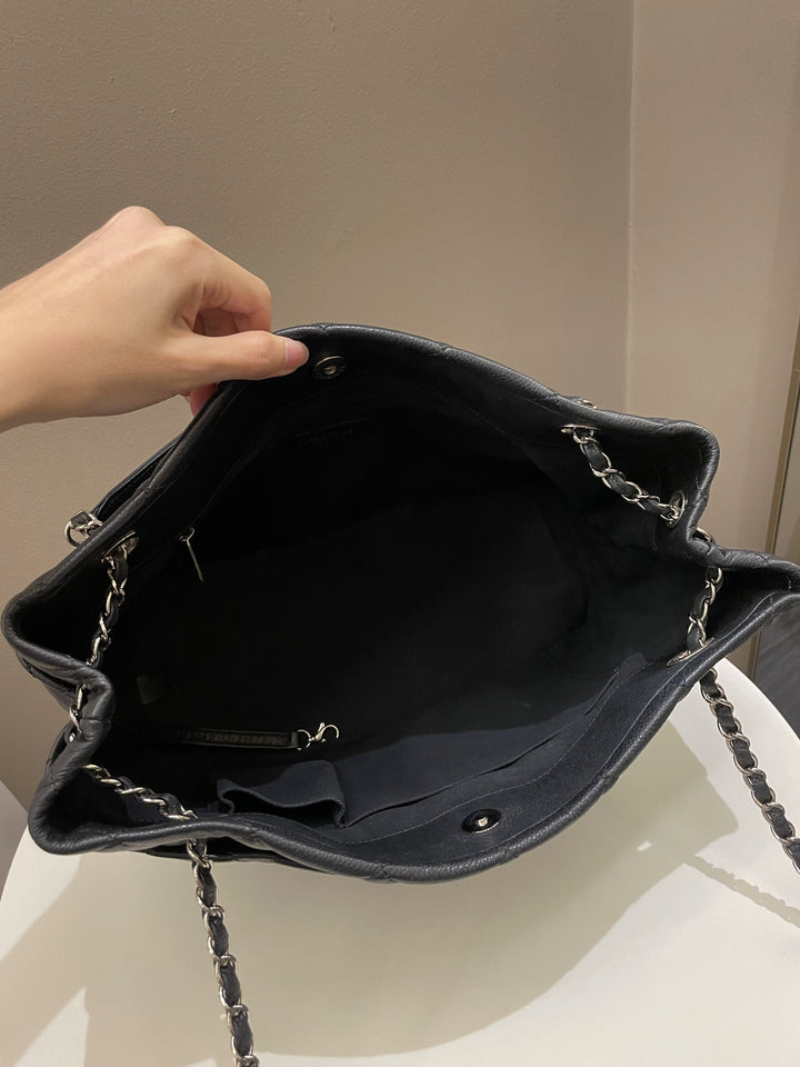 Chanel Timeless CC Shopping Tote Black Caviar
