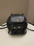 Chanel 22B Business Affinity Backpack Black Caviar