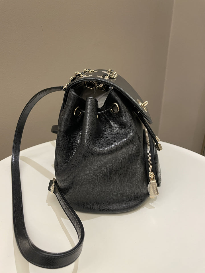 Chanel 22B Business Affinity Backpack Black Caviar
