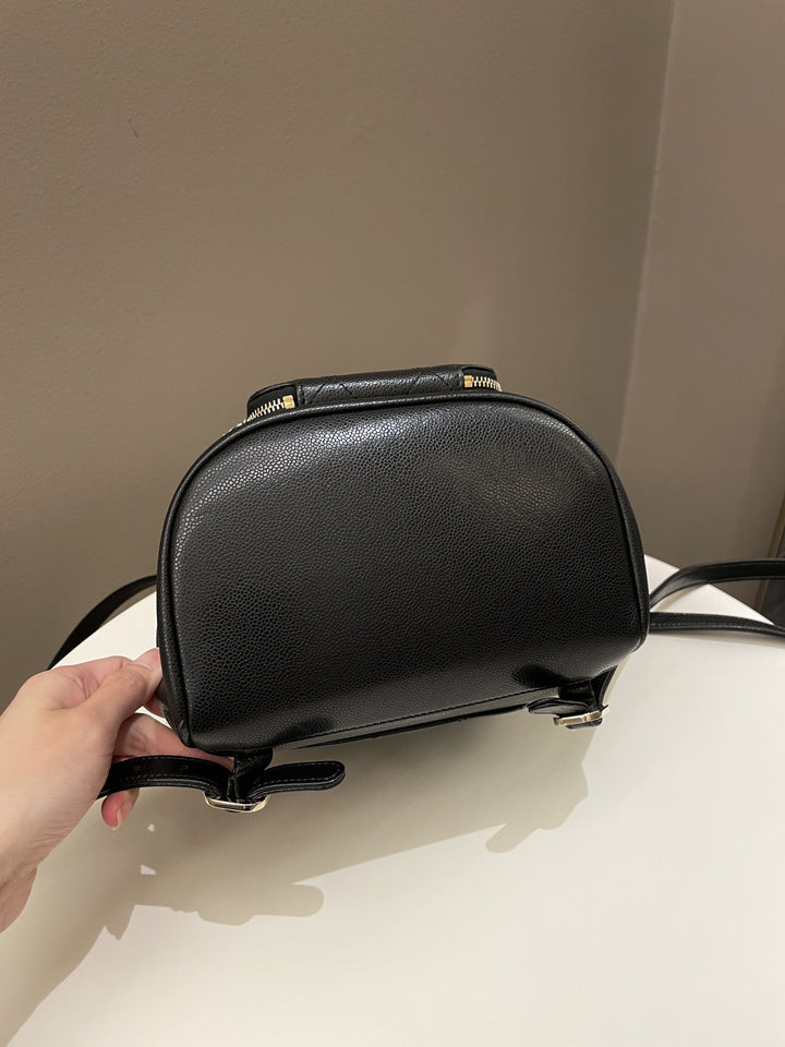 Chanel 22B Business Affinity Backpack Black Caviar