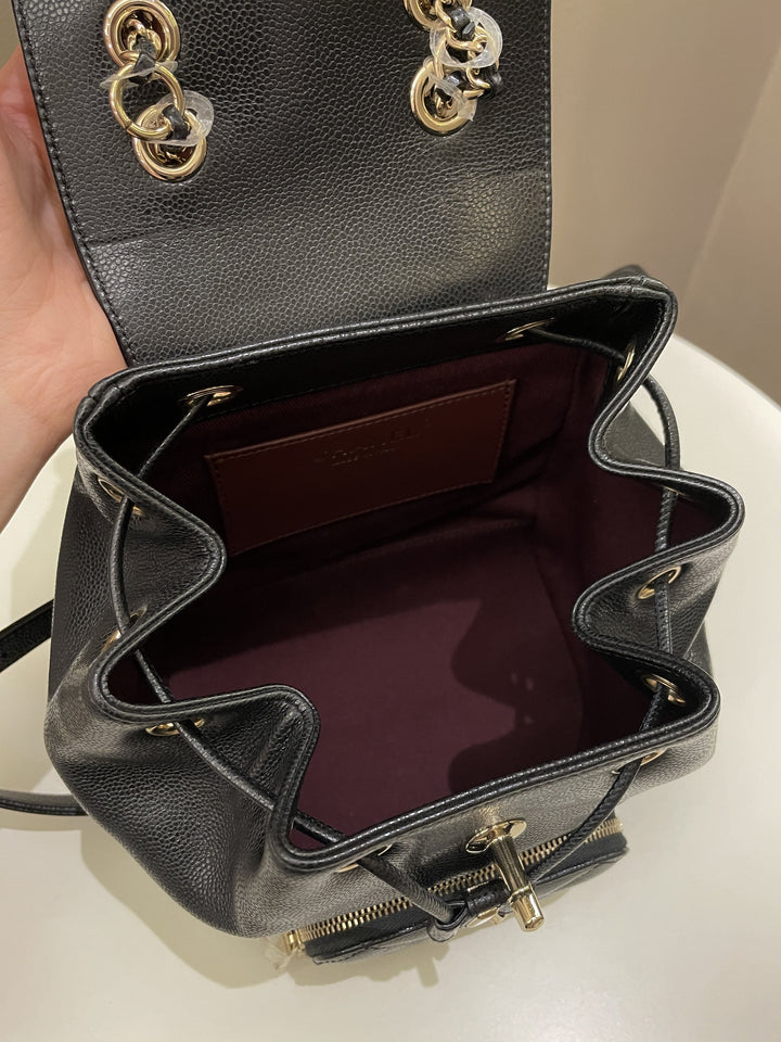 Chanel 22B Business Affinity Backpack Black Caviar